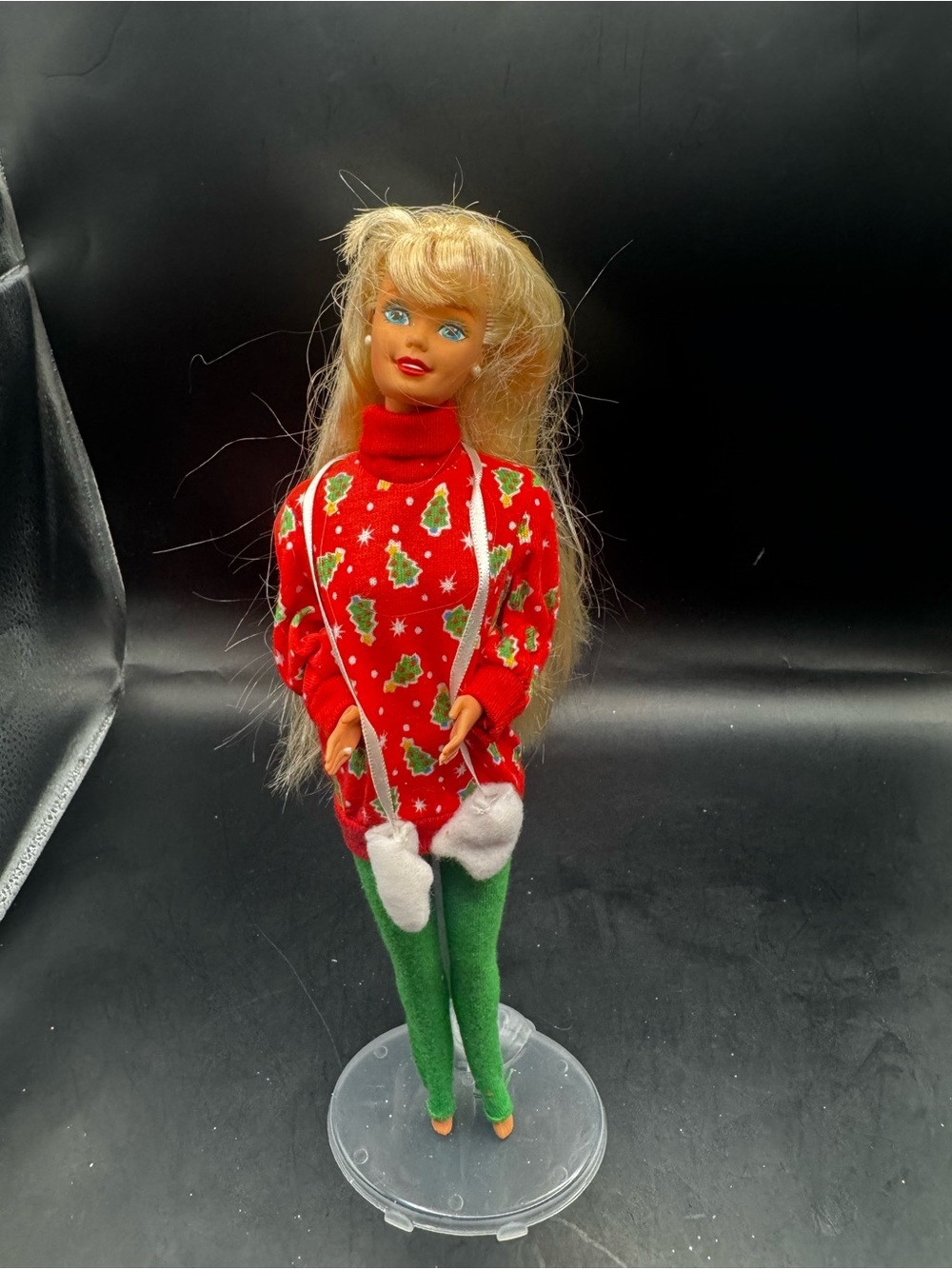 Barbie Mattel 1995 Caroling Fun Doll Special Edition 13966 Blonde Hair Christmas